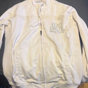 Ecko Unlimited White Bomber Jacket